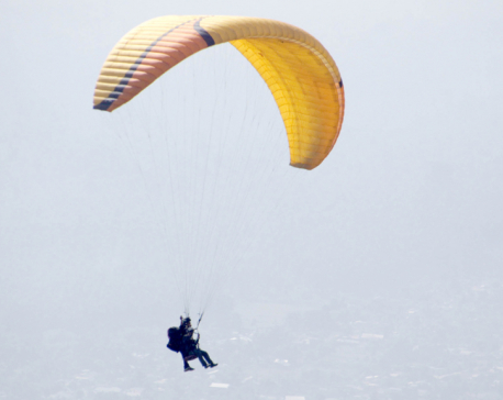 Commercial paragliding starts in Dharan (photo feature)